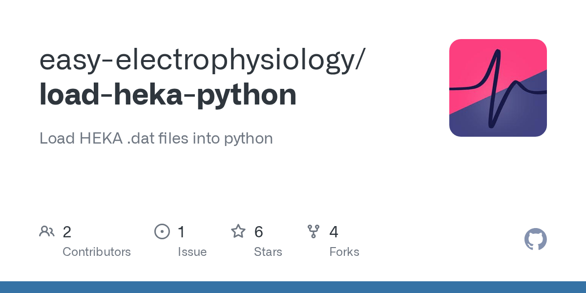 GitHub easyelectrophysiology/loadhekapython Load HEKA .dat files
