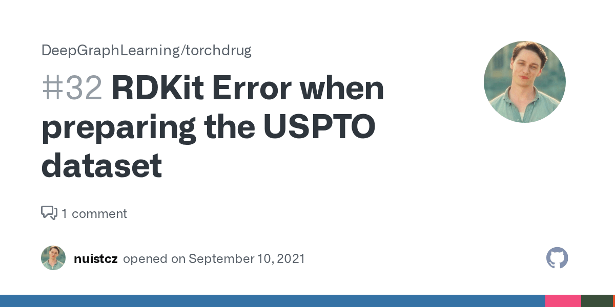 RDKit Error when preparing the USPTO dataset · Issue 32