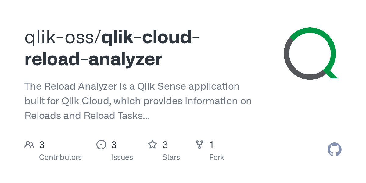 GitHub qlikoss/qlikcloudreloadanalyzer The Reload Analyzer is a Qlik Sense application