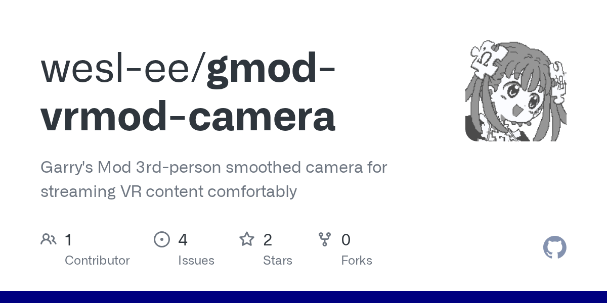 GitHub weslee/gmodvrmodcamera Garry's Mod 3rdperson smoothed
