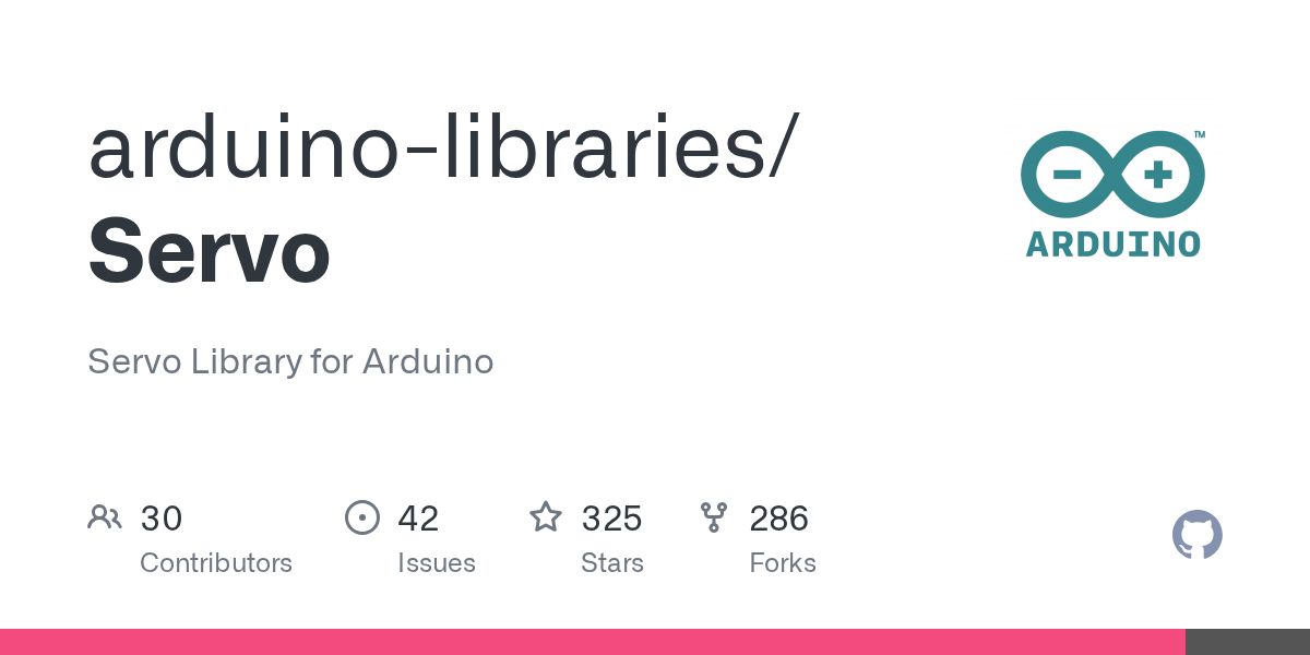 GitHub - arduino-libraries/Servo: Servo Library for Arduino