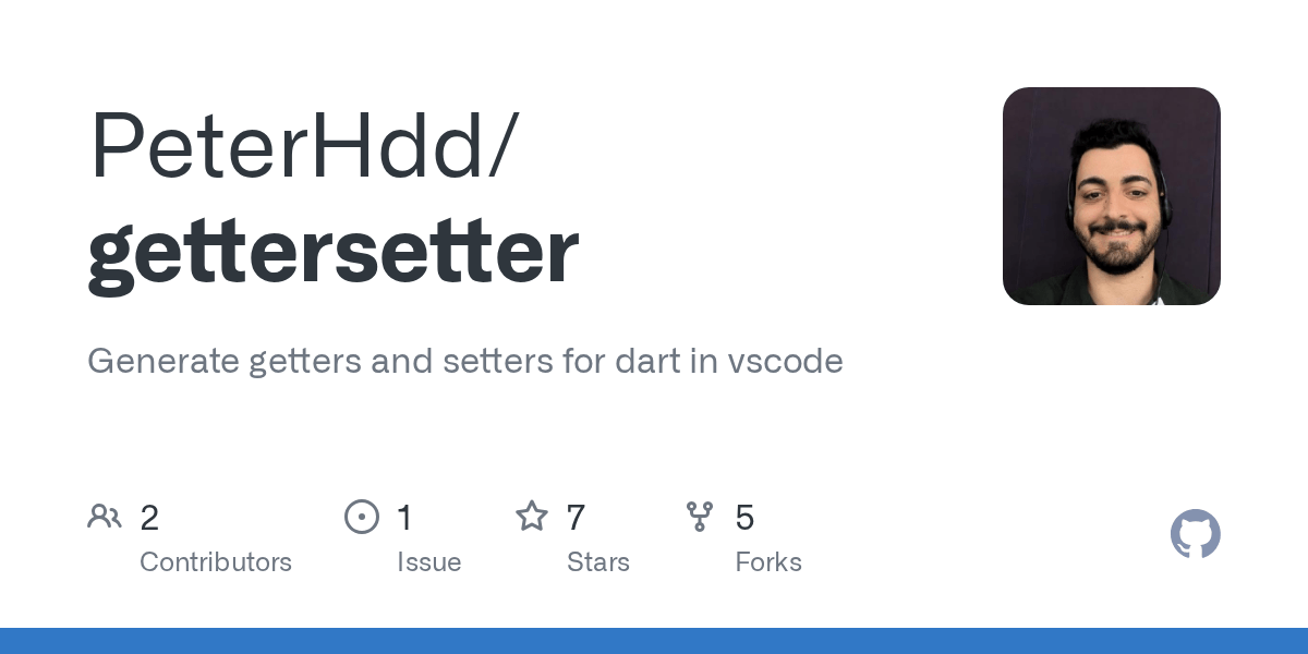 GitHub PeterHdd/gettersetter Generate getters and setters for dart in vscode