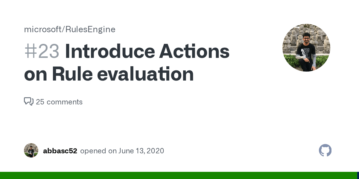 Introduce Actions on Rule evaluation · Issue #23 · microsoft