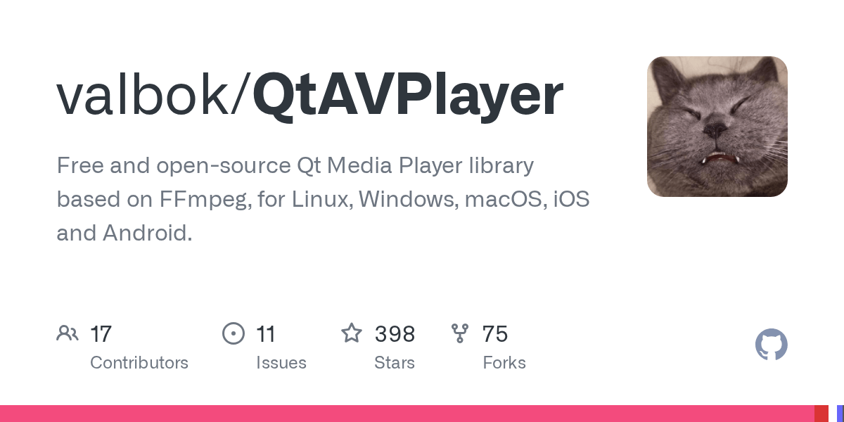 GitHub valbok/QtAVPlayer Free and opensource Qt Media Player