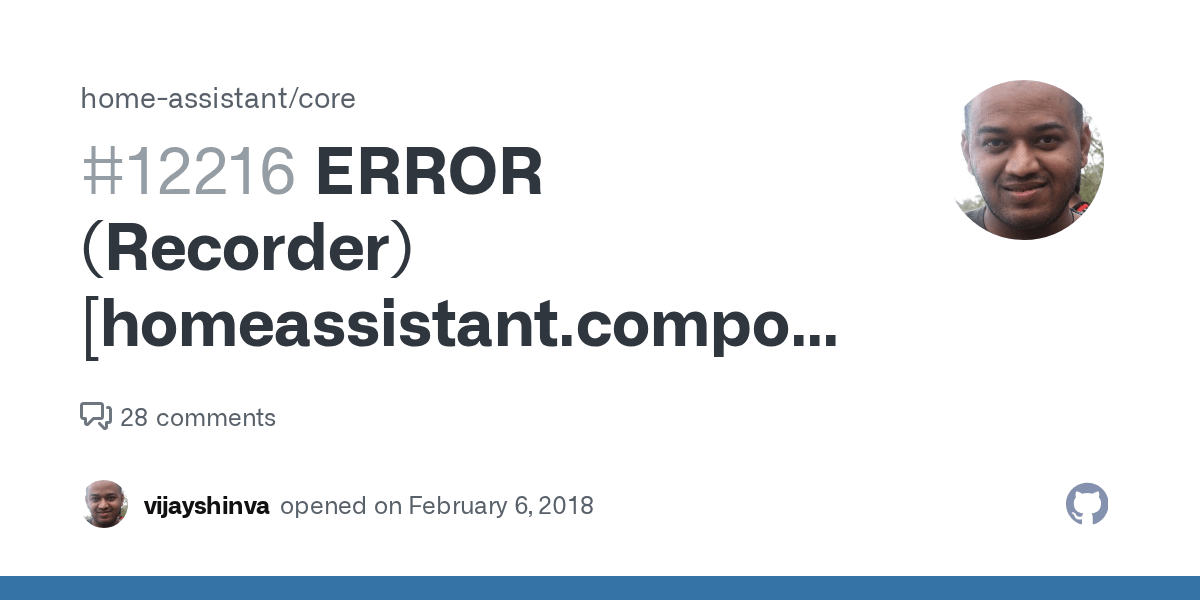 ERROR (Recorder) Error during