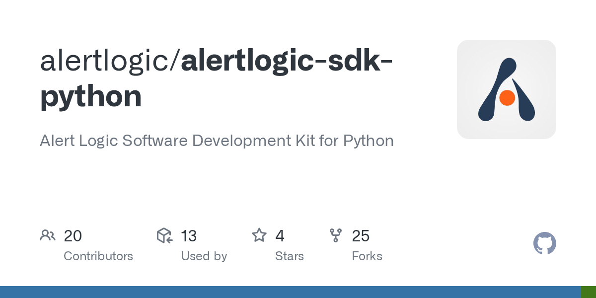 GitHub alertlogic/alertlogicsdkpython Alert Logic Software