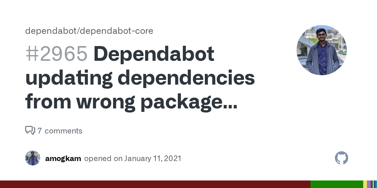 Dependabot updating dependencies from wrong package manager · Issue
