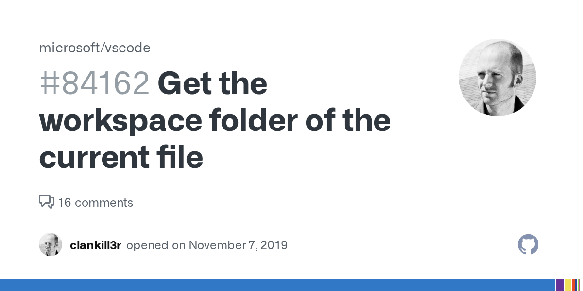 Get the workspace folder of the current file · Issue 84162 · microsoft