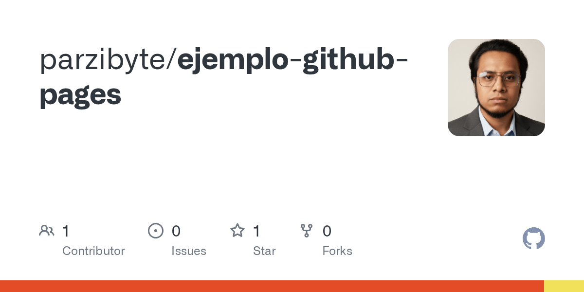 GitHub parzibyte/ejemplogithubpages