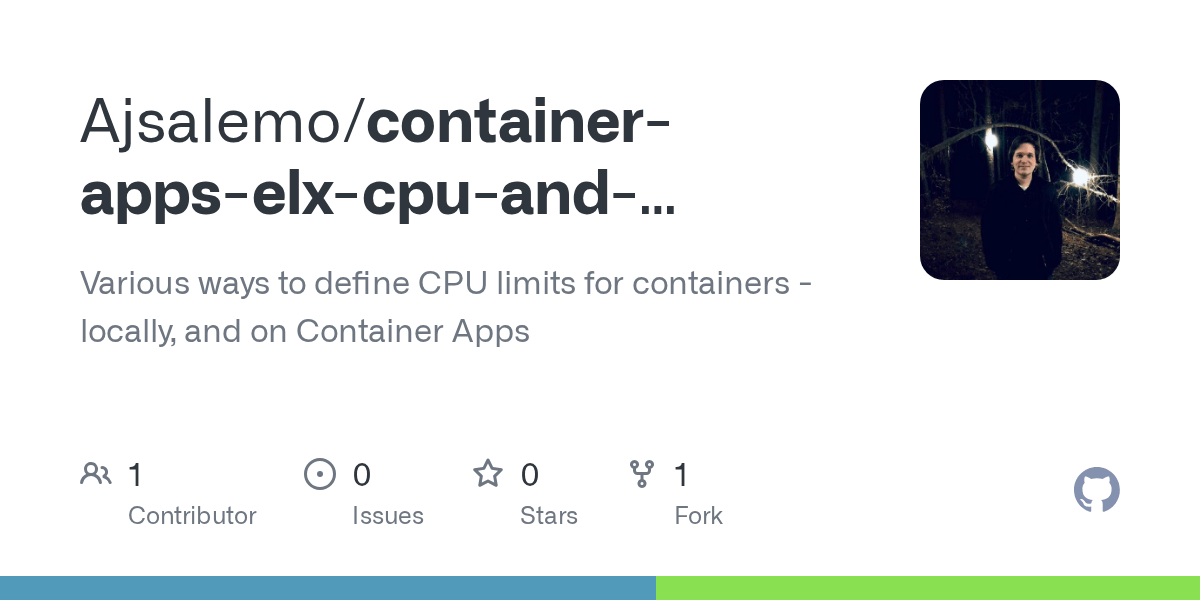 GitHub Ajsalemo/containerappselxcpuandmemorydeployments