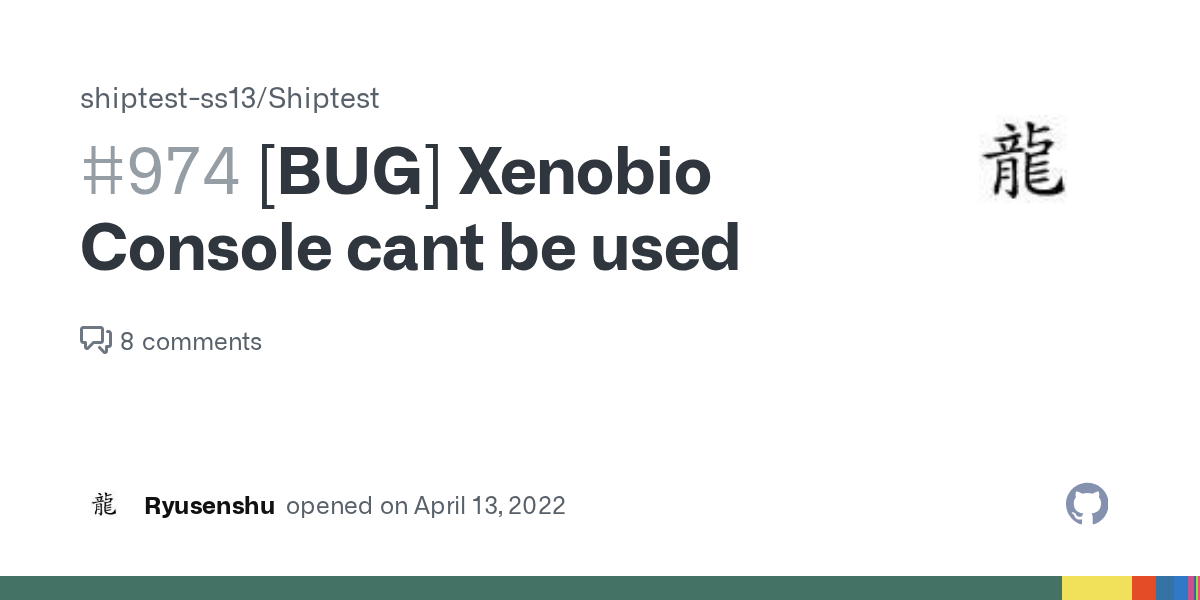 [BUG] Xenobio Console cant be used · Issue 974 · shiptestss13
