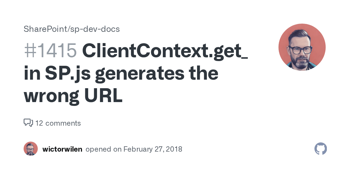 ClientContext.get_current() in SP.js generates the wrong URL · Issue