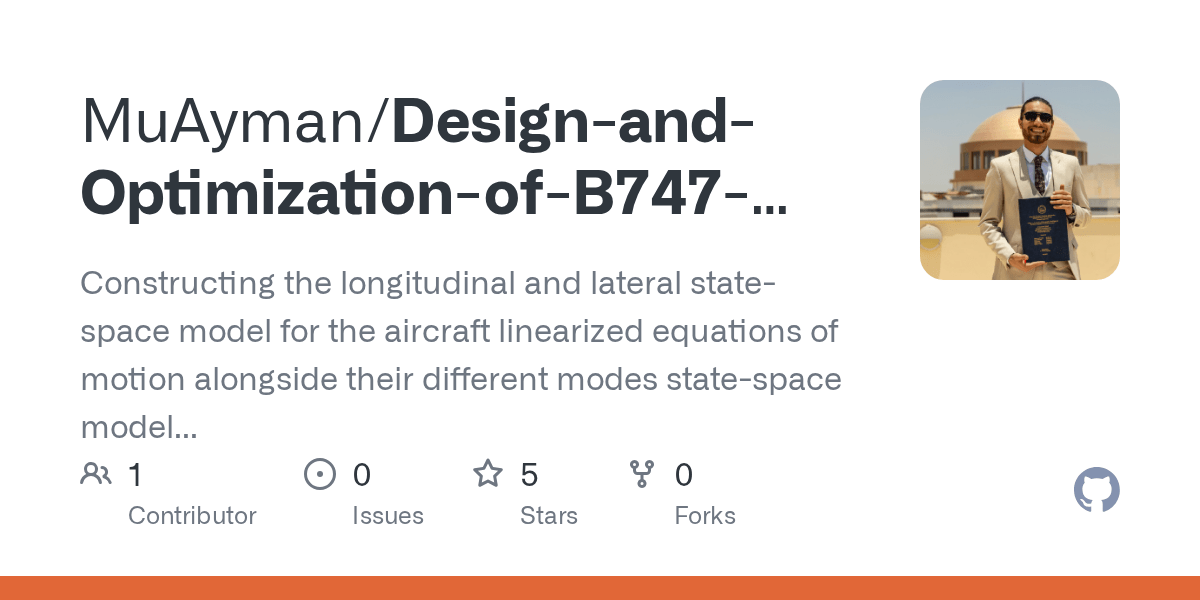 GitHub MuAyman/DesignandOptimizationofB747AircraftAutopilot
