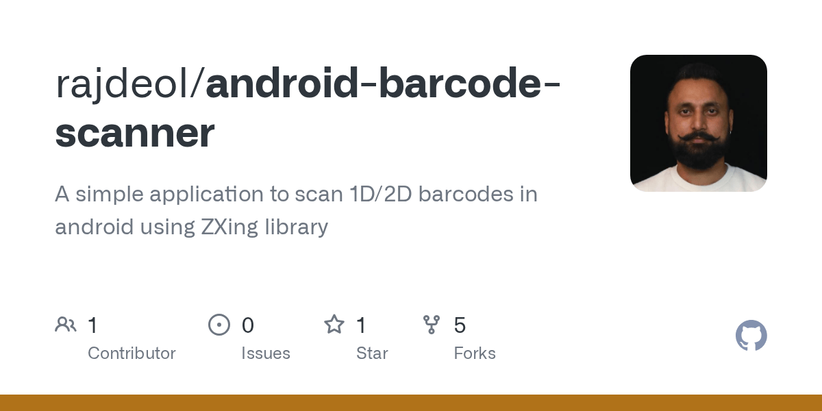 GitHub rajdeol/androidbarcodescanner A simple application to scan