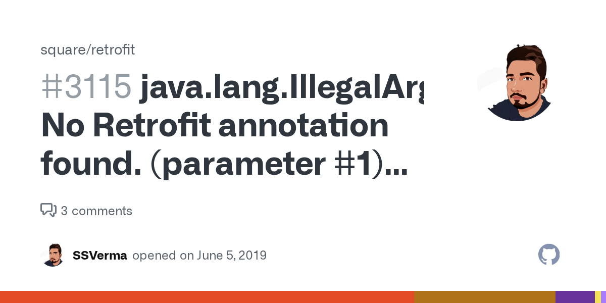 java.lang.IllegalArgumentException No Retrofit annotation found