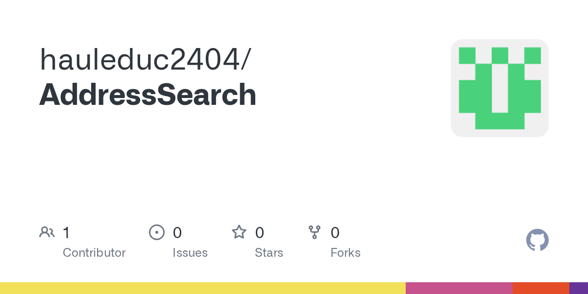 GitHub hauleduc2404/AddressSearch