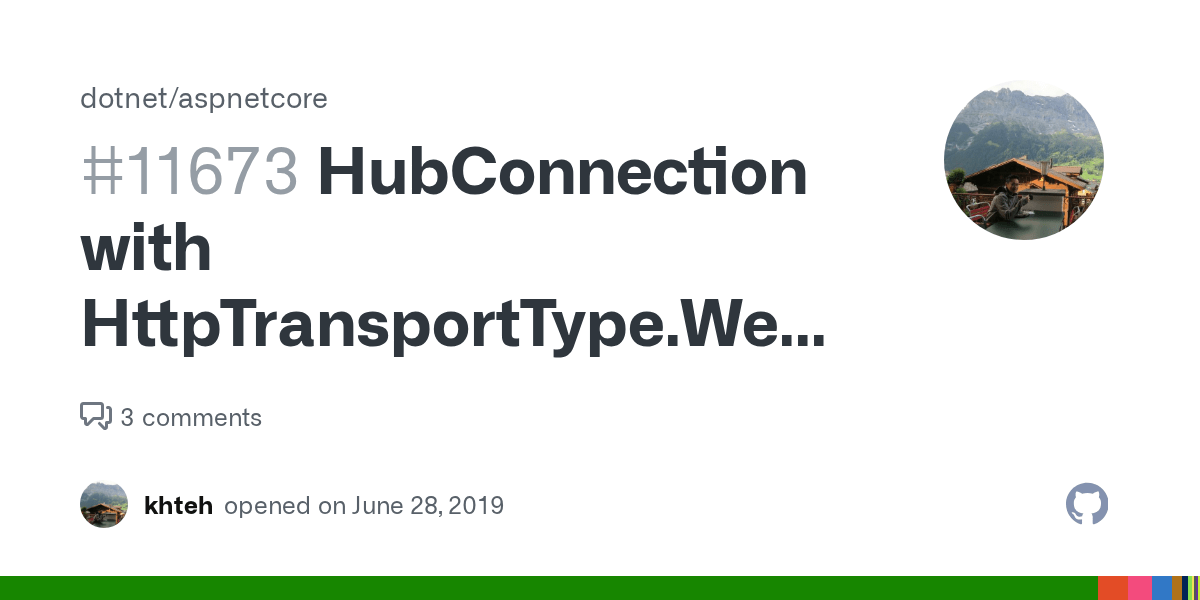 HubConnection with HttpTransportType.Sockets StartAsync throws