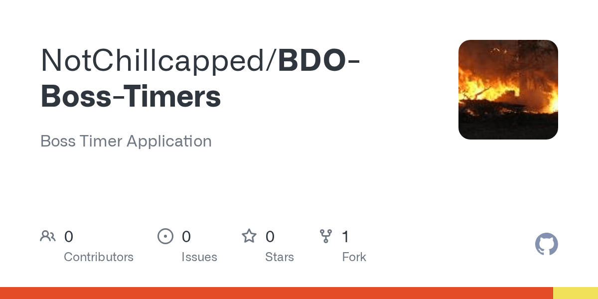 GitHub NotChillcapped/BDOBossTimers Boss Timer