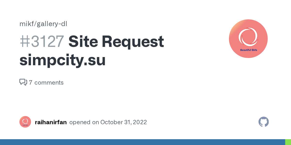 Site Request simpcity.su · Issue 3127 · mikf/gallerydl · GitHub(05)