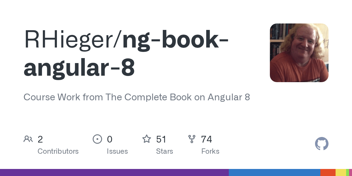 GitHub RHieger/ngbookangular8 Course Work from The