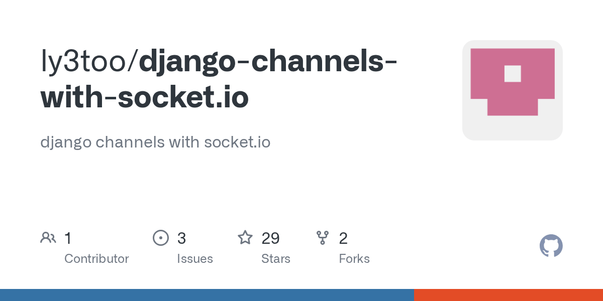 GitHub ly3too/djangochannelswithsocket.io django channels with