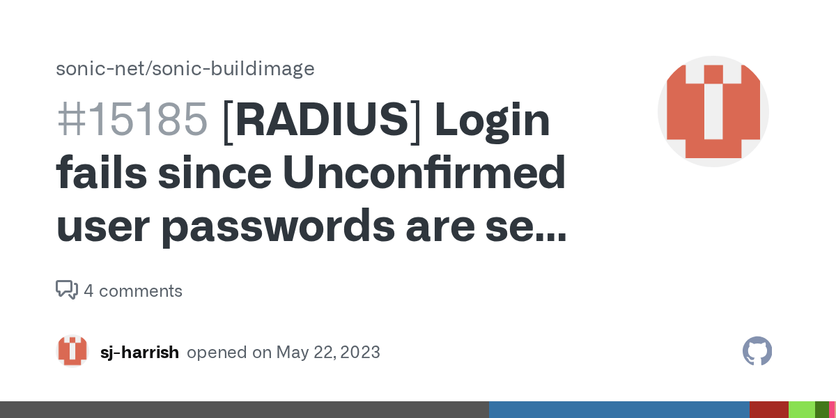 [RADIUS] Login fails since Unconfirmed user passwords are sent as
