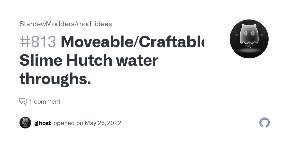 Moveable/Craftable Slime Hutch water throughs. · Issue 813