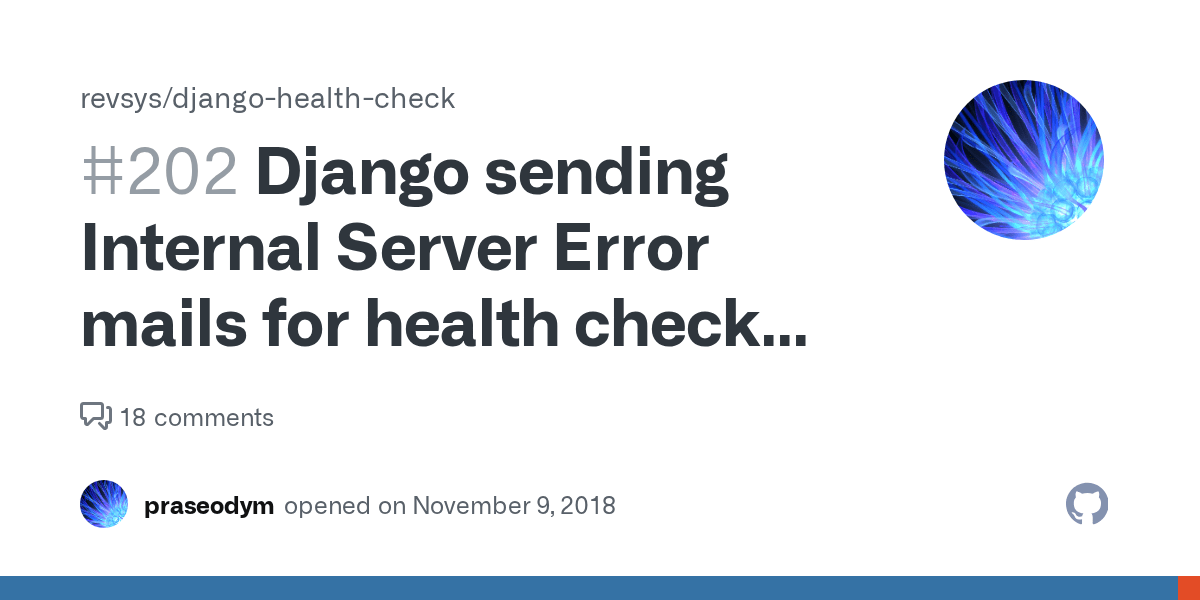 Django sending Internal Server Error mails for health check endpoint