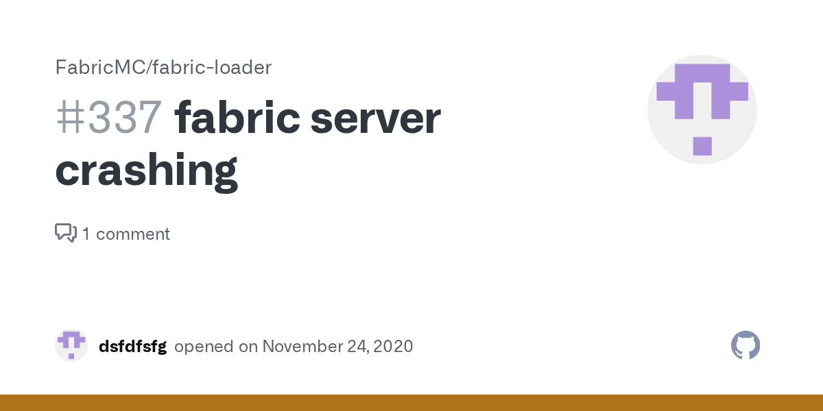fabric server crashing · Issue 337 · FabricMC/fabricloader · GitHub