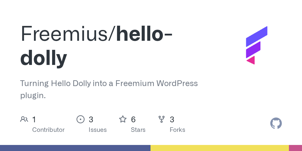 GitHub Freemius/hellodolly Turning Hello Dolly into a Freemium