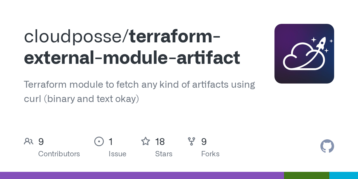 GitHub cloudposse/terraformexternalmoduleartifact Terraform