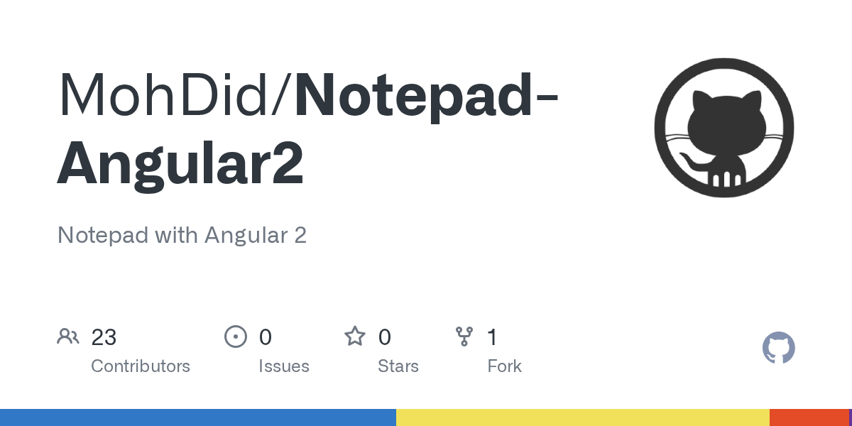 GitHub MohDid/NotepadAngular2 Notepad with Angular 2