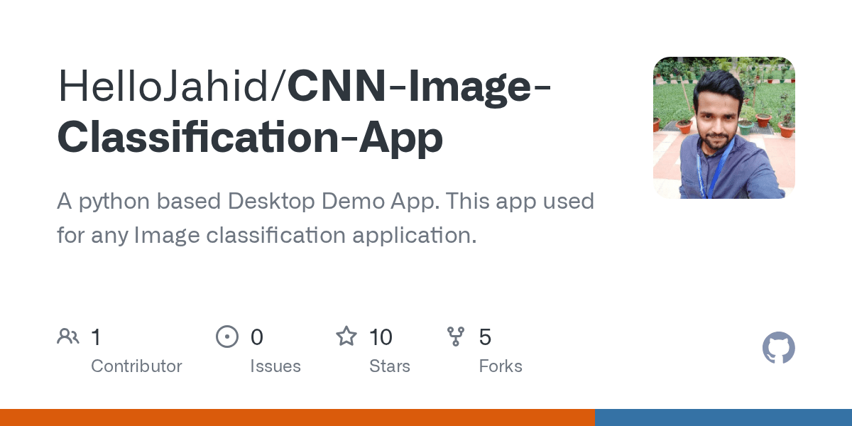 GitHub HelloJahid/CNNImageClassificationApp A python based