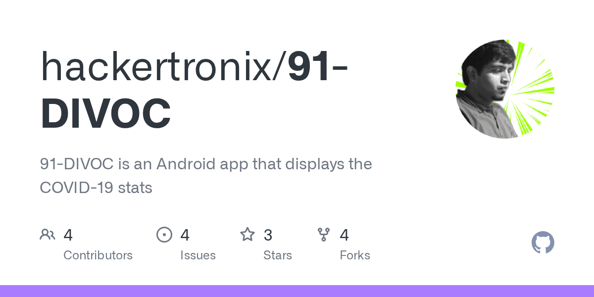 GitHub hackertronix/91DIVOC 91DIVOC is an Android app that