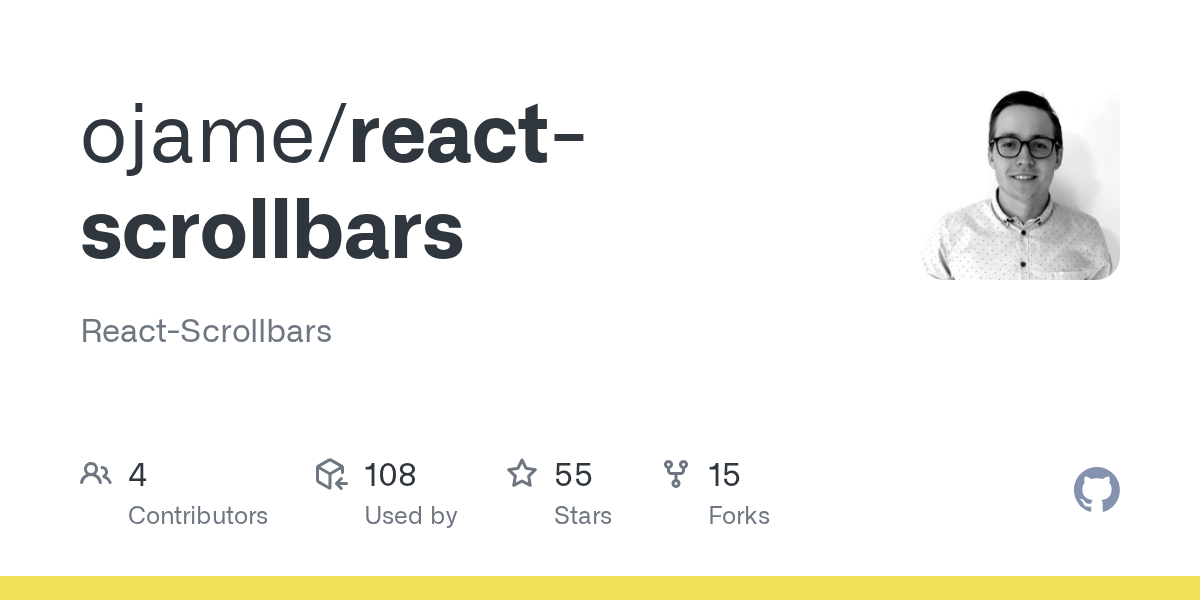 GitHub ojame/reactscrollbars ReactScrollbars