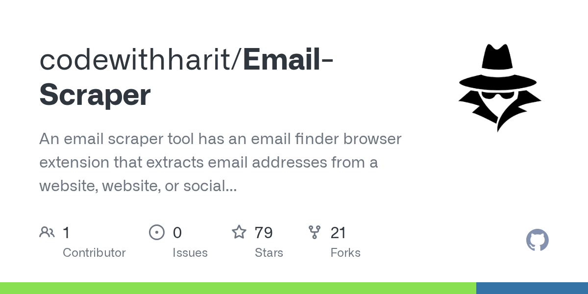 GitHub codewithharit/EmailScraper An email scraper tool has an