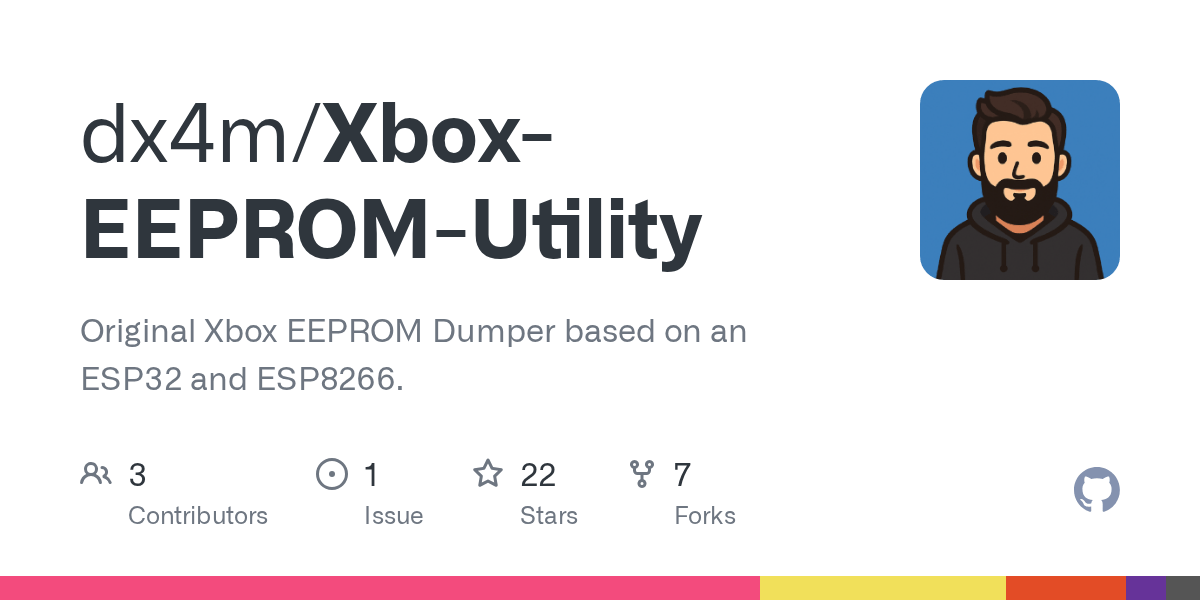 GitHub dx4m/XboxEEPROMUtility Original Xbox EEPROM Dumper based on