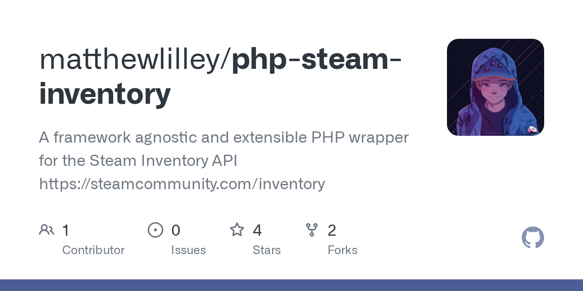 GitHub matthewlilley/phpsteaminventory A framework agnostic and