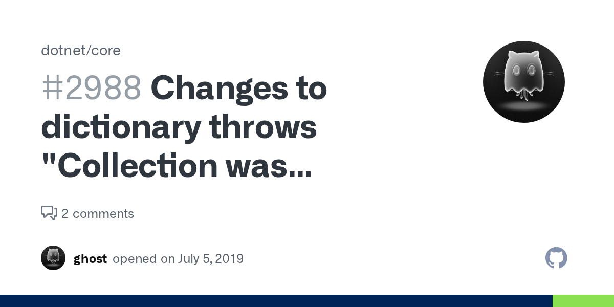 Changes to dictionary throws "Collection was modified; enumeration