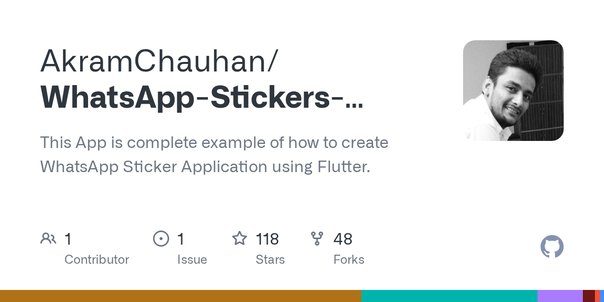 GitHub AkramChauhan/WhatsAppStickersusingFlutter This App is