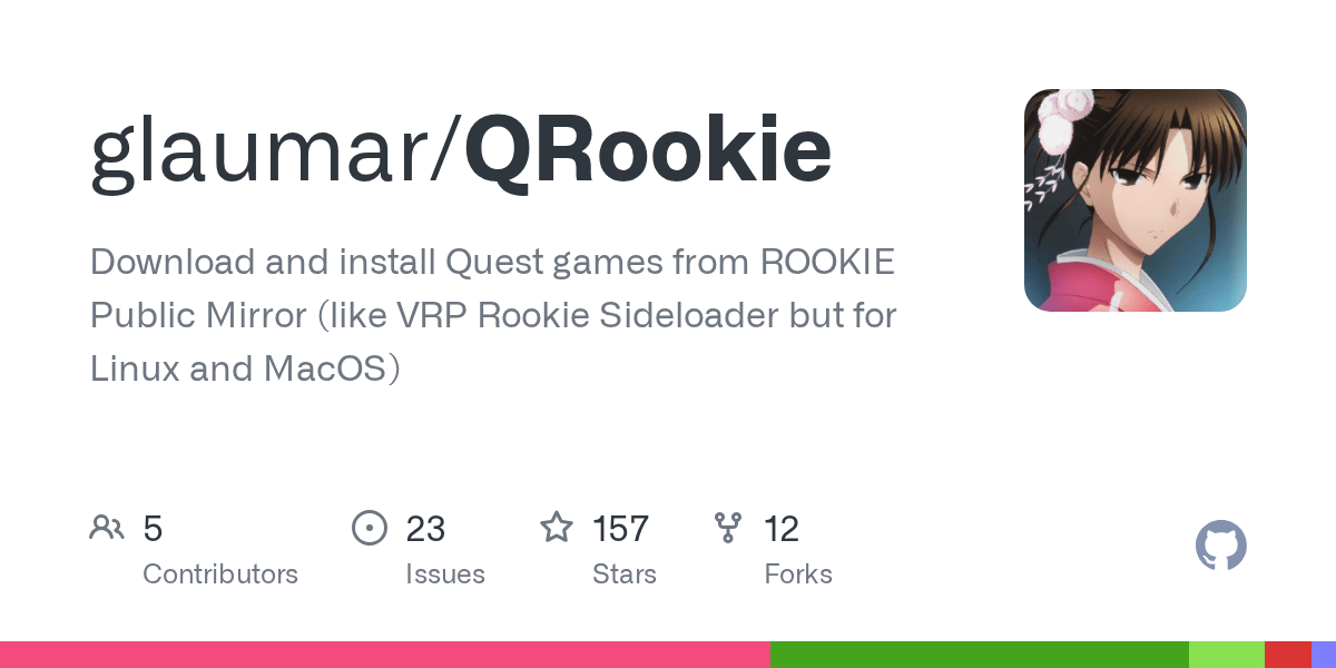 GitHub glaumar/QRookie Download and install Quest games from ROOKIE(05)
