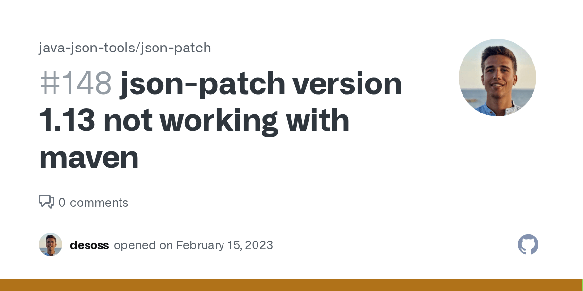 jsonpatch version 1.13 not working with maven · Issue 148 · javajson