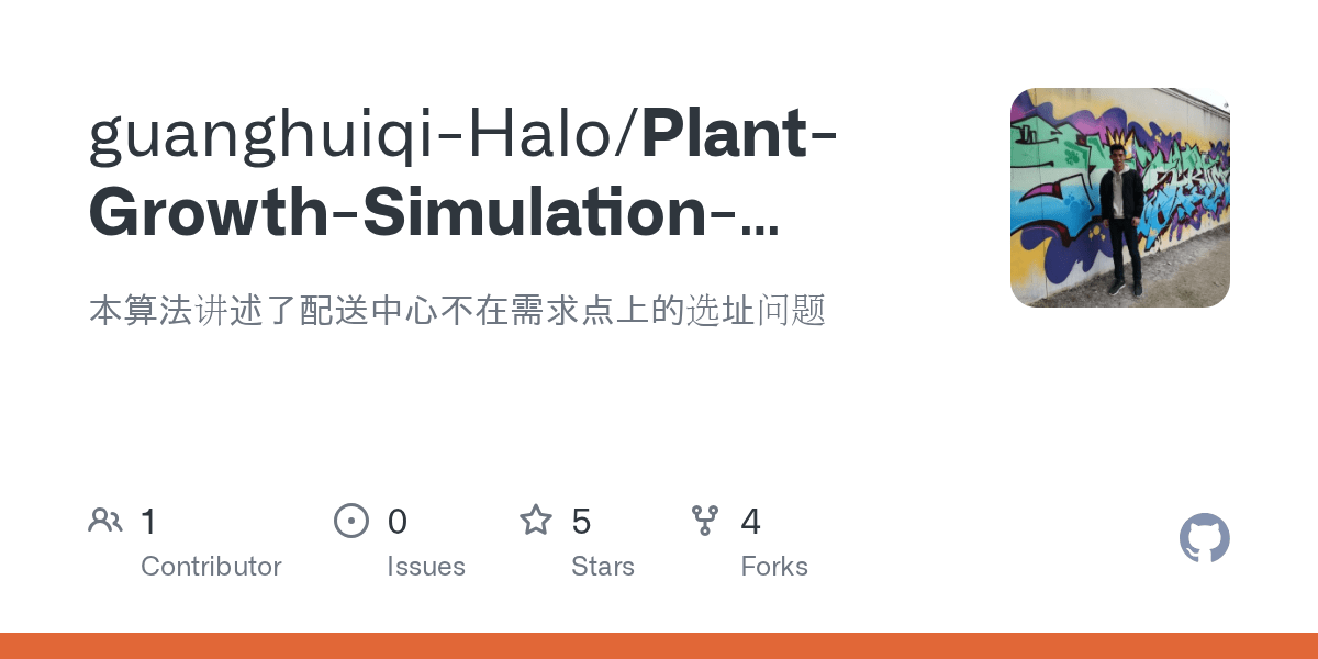 PlantGrowthSimulationAlgorithm/README.md at master · guanghuiqiHalo