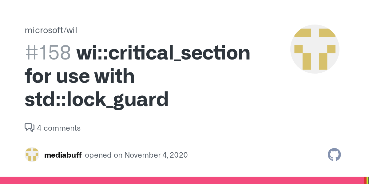 wicritical_section for use with stdlock_guard · Issue 158