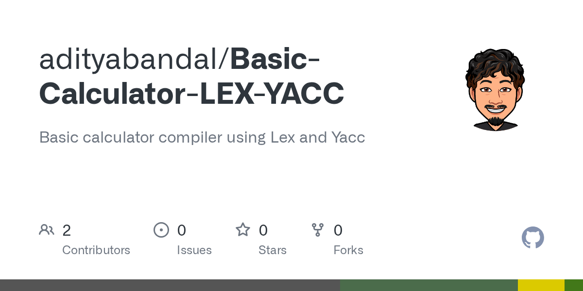 GitHub adityabandal/BasicCalculatorLEXYACC Basic calculator