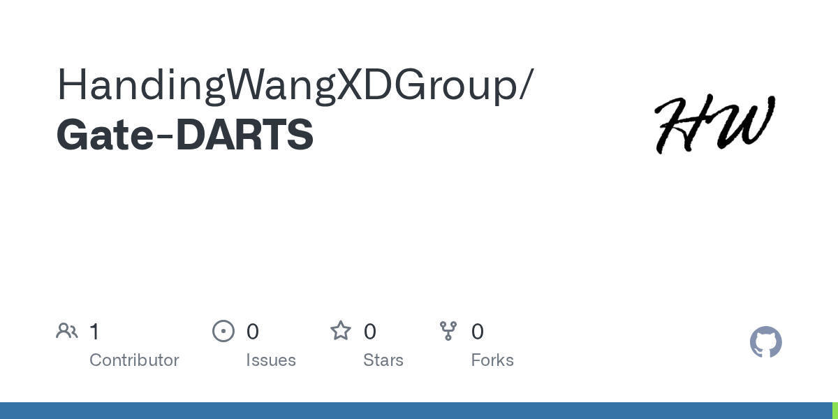GitHub HandingWangXDGroup/GateDARTS