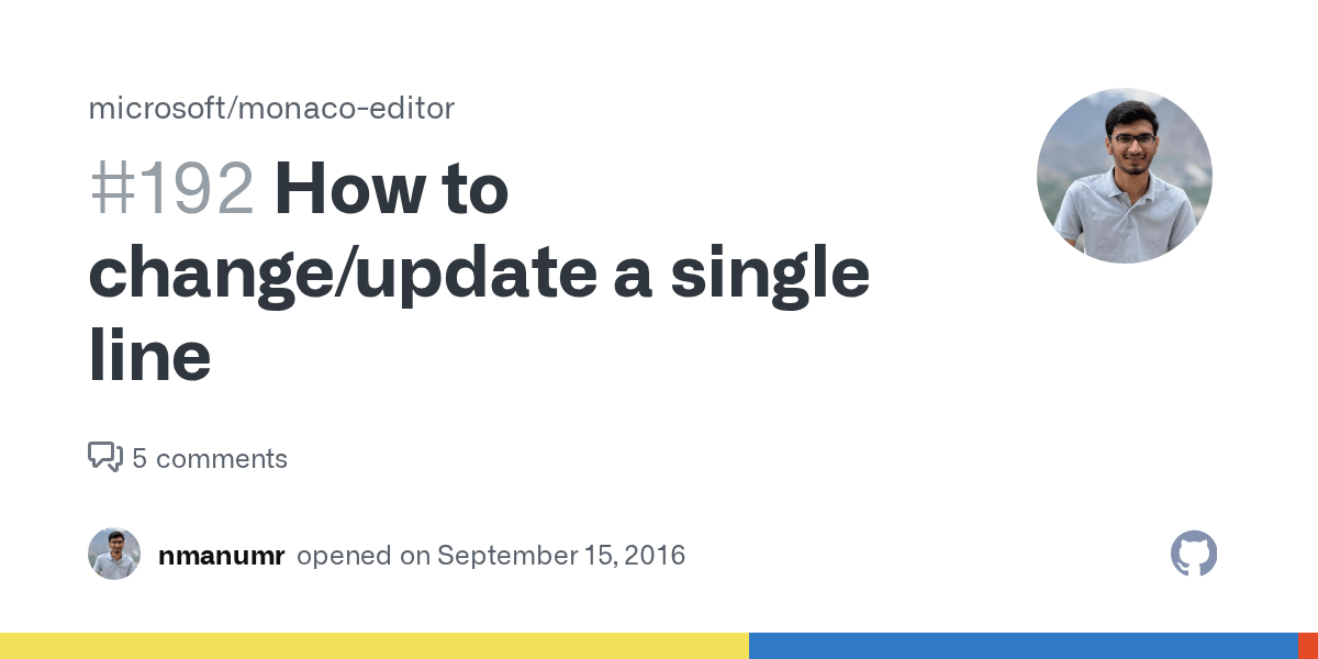 How to change/update a single line · Issue 192 · microsoft/monaco