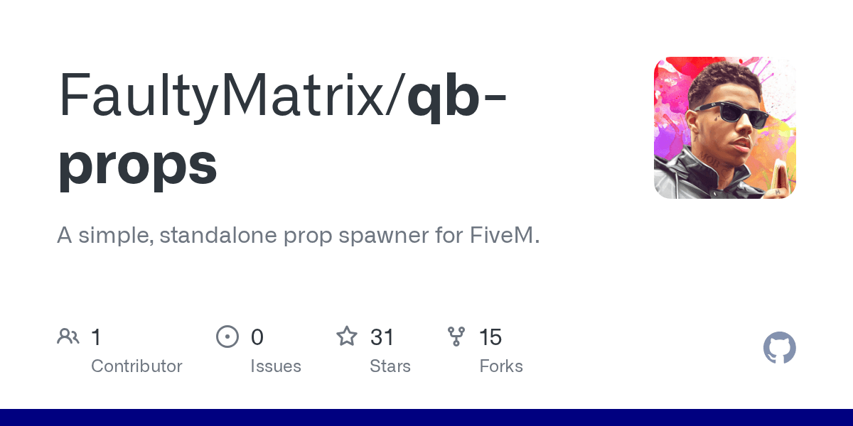 GitHub FaultyMatrix/qbprops A simple, standalone prop spawner for