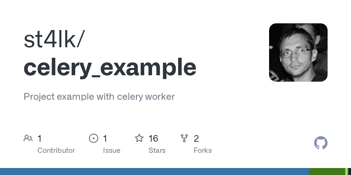 GitHub st4lk/celery_example Project example with celery worker