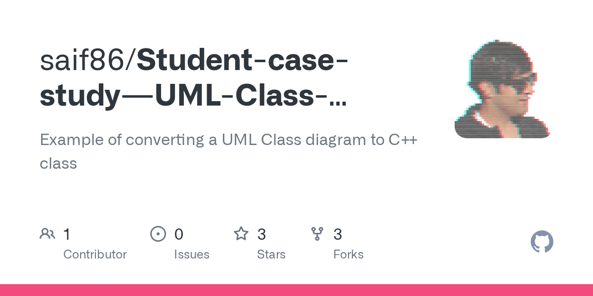 GitHub - saif86/Student-case-study---UML-Class-Diagram-to-CPP-Code